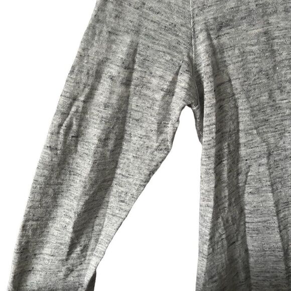Athleta Gray 100% Linen light Weight Top Size XS - Picture 2 of 9